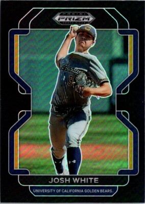 2022 Panini Prizm Draft Picks - Josh White #PDP142 Black Prizm (RC)