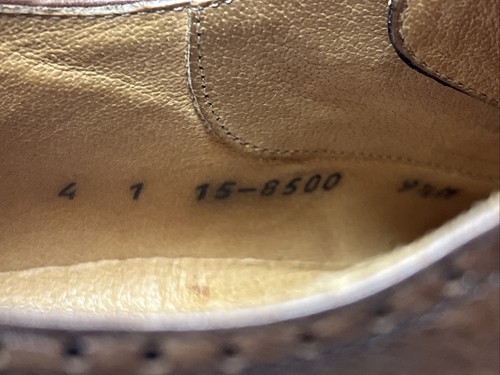 JOHNSTON & MURPHY Cellini Italy Wingtip Brown Lace Up Oxfords Men's 9.5 M - Picture 9 of 11