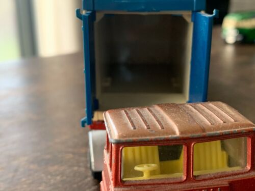 Vintage Streichholzschachtel Scamell Traktor K 17 Superkings 1973 Druckguss Modell LKW - Bild 3 von 9