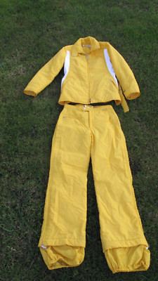 Vintage Bagner Ski Anzug gelb/weiß Gr.76                  -Made in West Germany-
