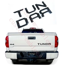 Double Layer Tailgate Insert Letters fits 2014-2020 Toyota Tundra (Flat Black)