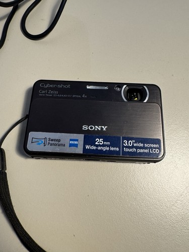 Sony Cyber Shot DSC-T99 14.1MP 4x Optical Zoom Digital Camera Black with charger