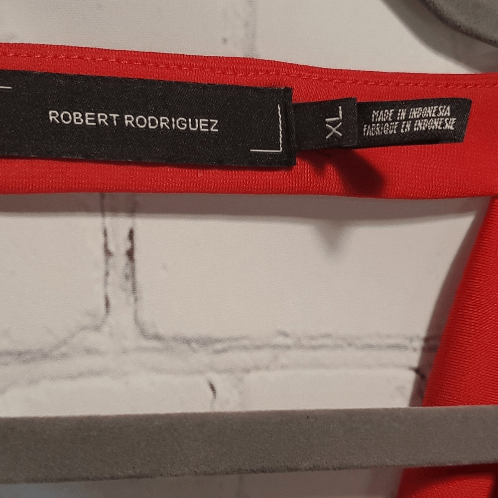 Robert Rodriguez red drape back sleeveless top - image 4