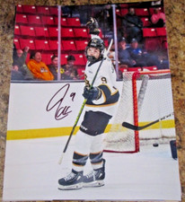 JAXON JACOBSON SIGNED 8X10 MATTE PHOTO BRANDON WHEAT KINGS 2027 NHL DRAFT (DD)
