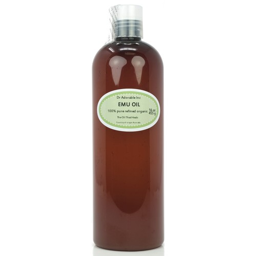 AUSTRALIAN EMU OIL 100%PURE EMU OIL FRESH BY DR.ADORABLE 16oz/1PINT FREE SHIPPIN - Picture 1 of 5