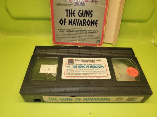 The Guns of Navarone Gregory Peck Columbia RCA 1985 HIFI VHS Kassette Film 1961 - Bild 7 von 7