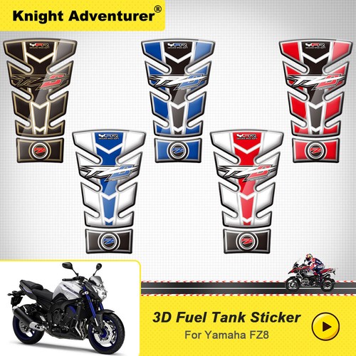 For 2010-2015 Yamaha FZ8 Rubber 3D Oil Gas Fuel Tank Pad Decal Sticker Protector - Picture 1 of 12
