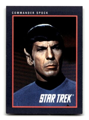 Spock Data Card 1991 Impel Star Trek 25th Anniversary Trading Card #119 Commander Spock ...