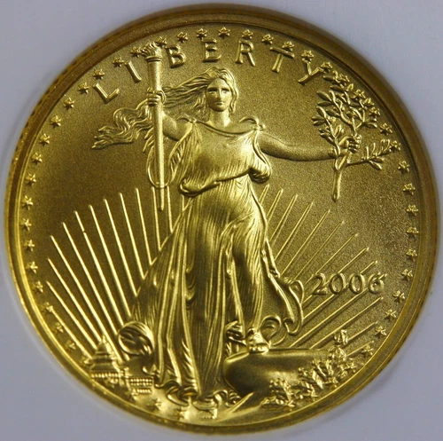 2006 $5 Gold American Eagle 1/10oz--NGC MS70 #2