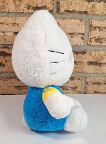 Hello Kitty - 9 Zoll Stofftier/Plüsch Katze blau Overall/rote Schleife - Sanrio/Mattel - Bild 3 von 9