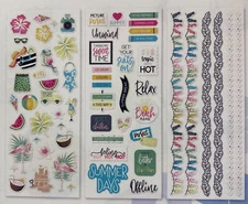 Creative Memories Designer Stickers ~ SUMMERTIME  3/pk. - NIP