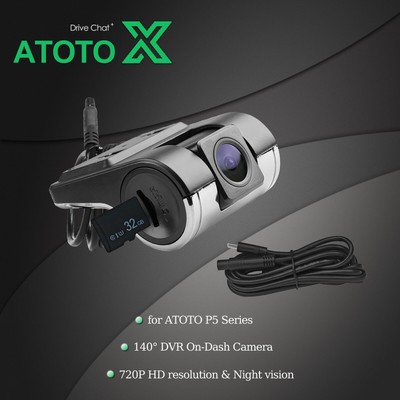 ATOTO für P5 HD 720P Front DVR Kamera 140° Unterstützung bis zu 128GB Speicher