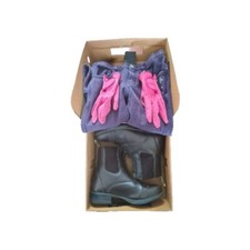 Moretta Johdpur Boots (Size 2) Johdpurs (Age 8-9) And Uvex Gloves (Small) Bundle
