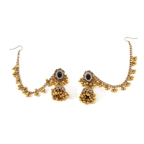 Indian Jhumka Jhumki Ethnic Dangle Earring for Women Girls Vintage Silver Gold L