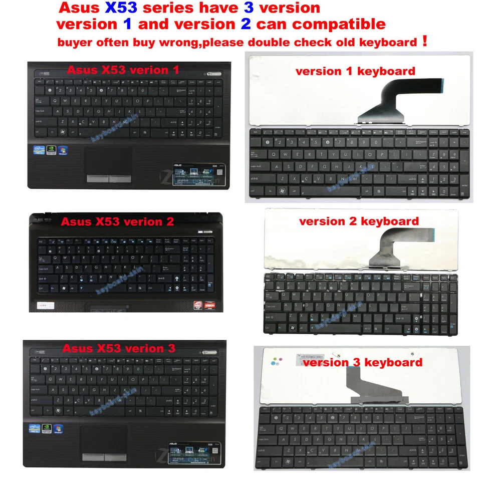 NUEVO para teclado ASUS X54B X54C X54X K54C X54L X53B X53E X53E-XR1 RU/Ruso Foto 2 de 3