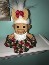 Troll crochet Outfit Christmas Gala/Ruffles-fits 5-6"troll-buy2 Free Ship