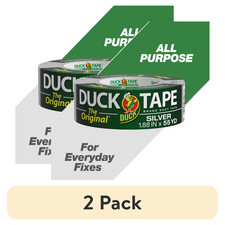  2 pack The Original Duck Tape Brand Duct Tape, 1.88 in. x 55 yd Silver