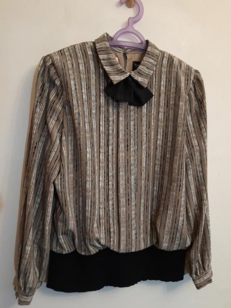 Women Vintage Shirt Multicolor Polyester 38 / M /