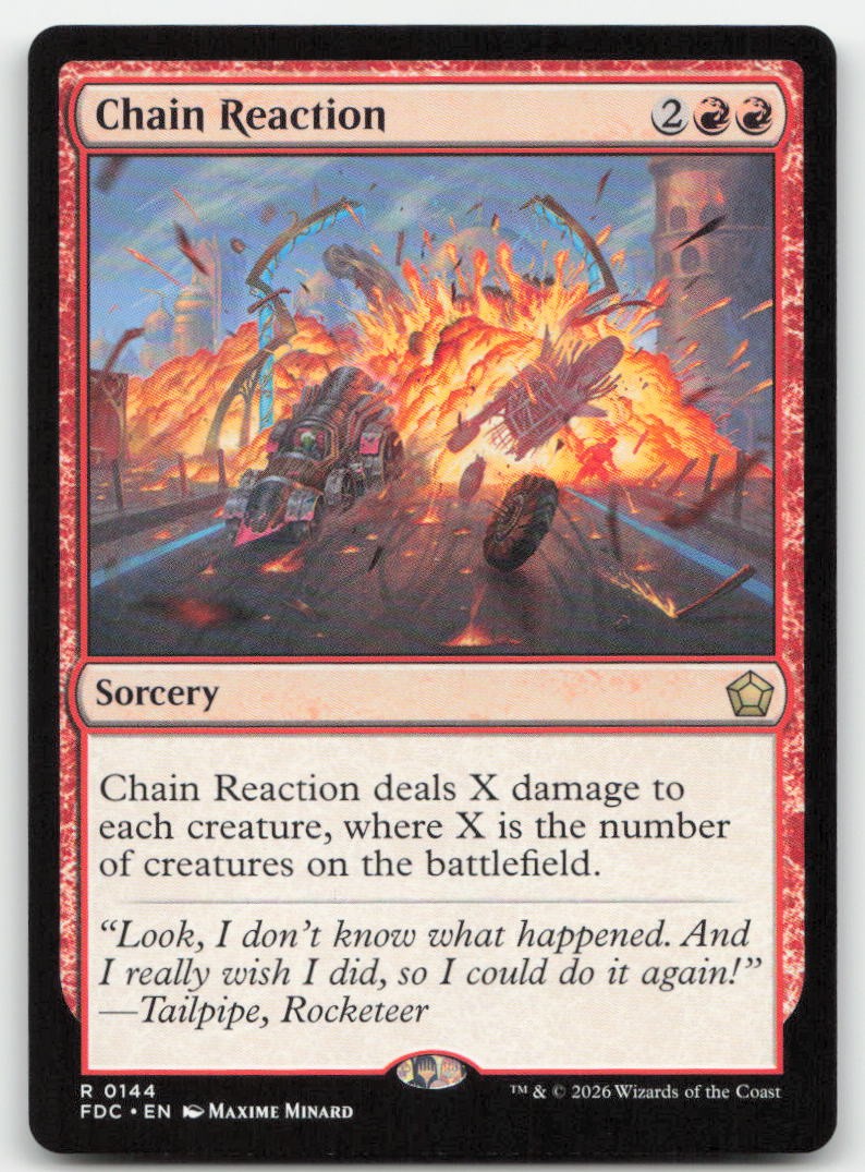 Chain Reaction 144 FDC Commander: Foundations Magic MTG NM