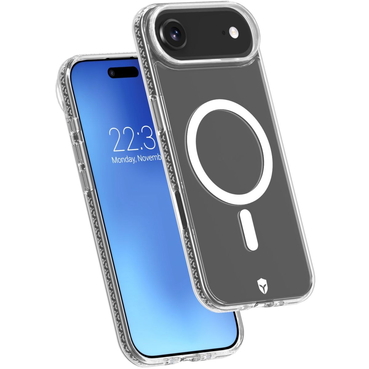 Coque iPhone Air transparente MagSafe FORCE CASE avec coins renforcés anti-jaunissement