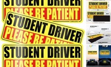 SINGARO Magnet for Car - Please Be Patient, 3Pcs Magnetic Student Driver