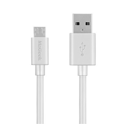 MaGeek  10 Fuß/3,0 m Premium extra langes Micro USB auf Kabel 1 Stück_3,0 m_weiß 