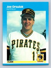 1987 Fleer #615 Joe Orsulak Pittsburgh Pirates - NM/MT