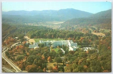 Vintage 1963 Greenbrier Resort Aerial View Postcard West Virginia