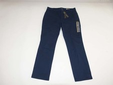 Lee Women's Relaxed Fit Straight Leg Pants Size 16 Regular NWT Navy 31" Inseam