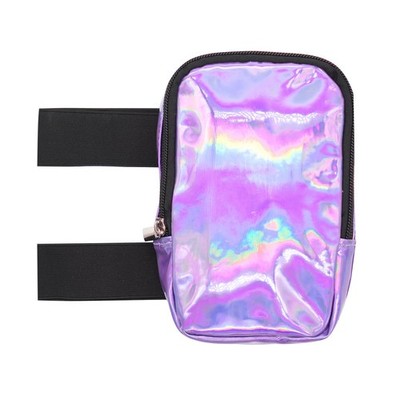 Holographic Thigh Bag for Adjustable Carnival Leg Bag Colorful Fashion Rave H...