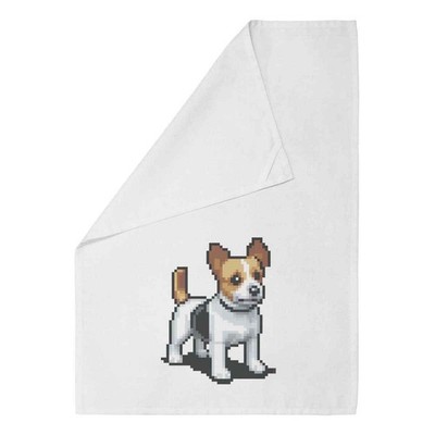 Geschirrtuch/Geschirrtuch 'Pixel Art Jack Russell Dog' aus Baumwolle (TW044004)