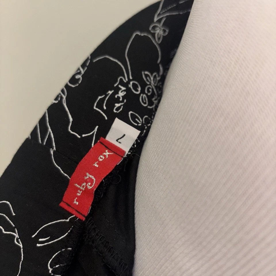 Vestido Babydoll Ruby Rox Y2k Talla 7 M Floral Lunares Pinup Coqueta Rockabilly De Colección Foto 4 de 4