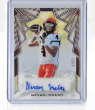 2025 Leaf Trinity Football Gevani McCoy Clear Bronze Auto 3/50 CA-GMC