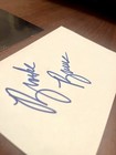 Brooke Burns Autograph Signed Card + Event Photo with Julian McMahon — photo 4