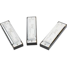 Fender Blues Deluxe Harmonicas 3Pack with Case, Keys of C, G and A