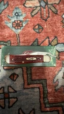 CASE XX OLD RED BONE OVAL SCRIPT RUSSLOCK 61953L POCKET WORN KNIFE 2000