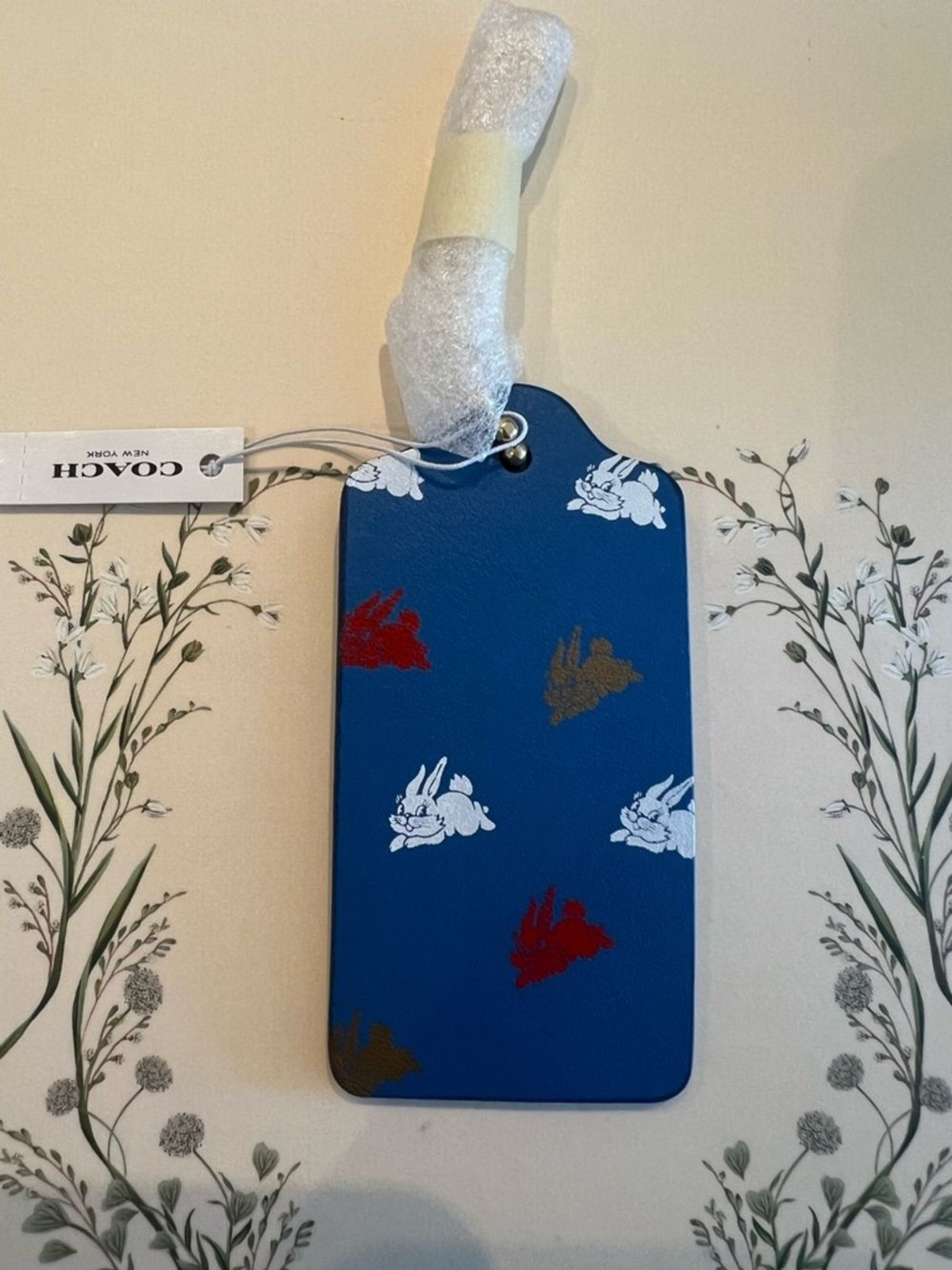 Coach x White Rabbit Candy Lunar New Year Bunny Hangtag/Bag Charm Asia RARE