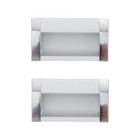 2pcs Practical Door Handle Invisible Wardrobe Pull Handle Cabinet Door Handle