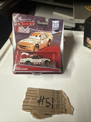 Disney Pixar Cars Greg Candyman #101 Piston Cup series diecast by Mattel 2014