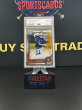 2022 Bowman Draft Cade Horton Gold Wave Auto /50 PSA 10 Chicago Cubs ROY!