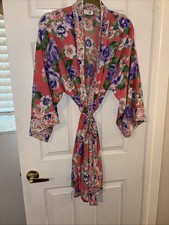 vintage gold label victoria secret Floral Robe One Size Fits All