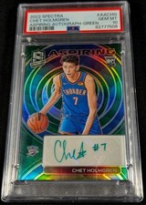 PSA 10 POP 6 RC AUTO /50 CHET HOLMGREN 🚨SSP GREEN PRIZM ROOKIE ⚡2022-23 Spectra
