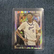 2025-26 Topps Chrome Ace Bailey RC RAYWAVE #255 Utah Jazz Rookie