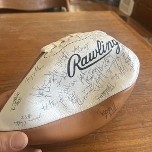 UW Huskies signed football from 1991 Rose Bowl team, I think…?