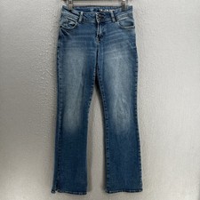 Gap Teen Jeans Juniors Girls 14 Blue Low Rise Vintage Boot Stretch Faded