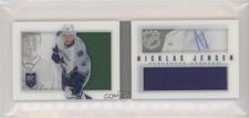 2013-14 Panini Playbook Booklet Jersey /199 Nicklas Jensen #129 Rookie Auto RC