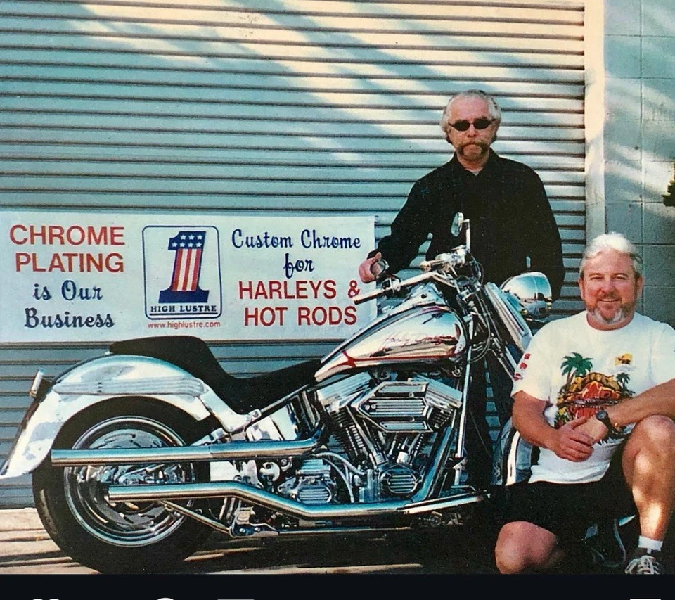 Brazo basculante trasero Harley Davidson FXR OEM CROMADO 1993, 1992, 1991, 1990, 1989, 1988 Foto 2 de 4