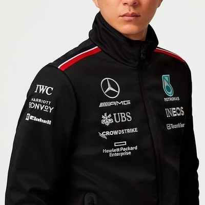 TOMMY HILFIGER F1 Mercedes AMG Softshell-Jacke - NEU ORIGINAL GESTICKT LIMITIE