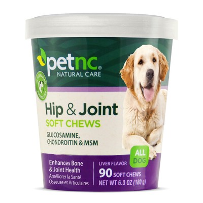 Petnc Natural Care Hip & Joint Health Supplement For Dogs (90 Chews), 