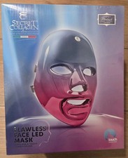Secret Collagen Flawless Face LED Mask Cordless Touch Screen Pink Blue